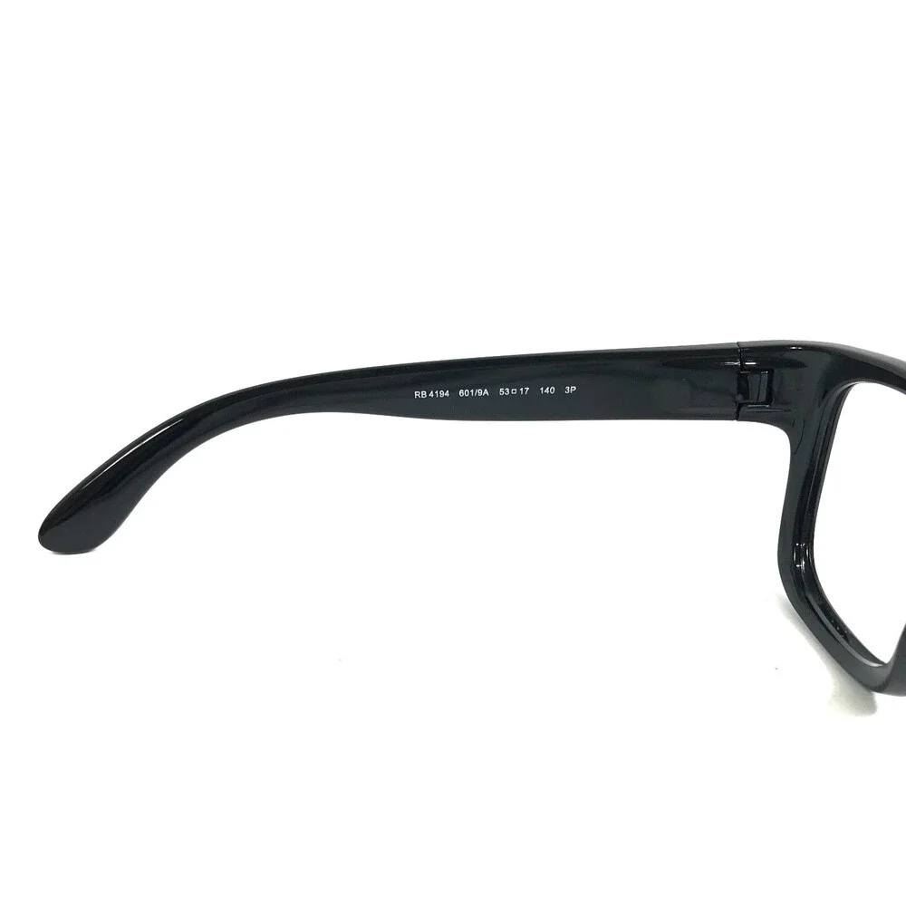 Ray-Ban Eyeglasses Frames RB4194 601/9A Shiny Black Square Full Rim 53-17-140